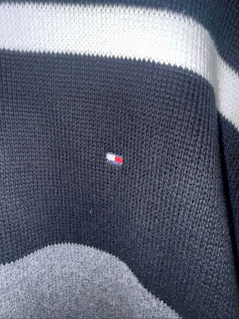 Tommy Hilfiger Black & Gray Rugby Sweater sz XXLT NWOT
